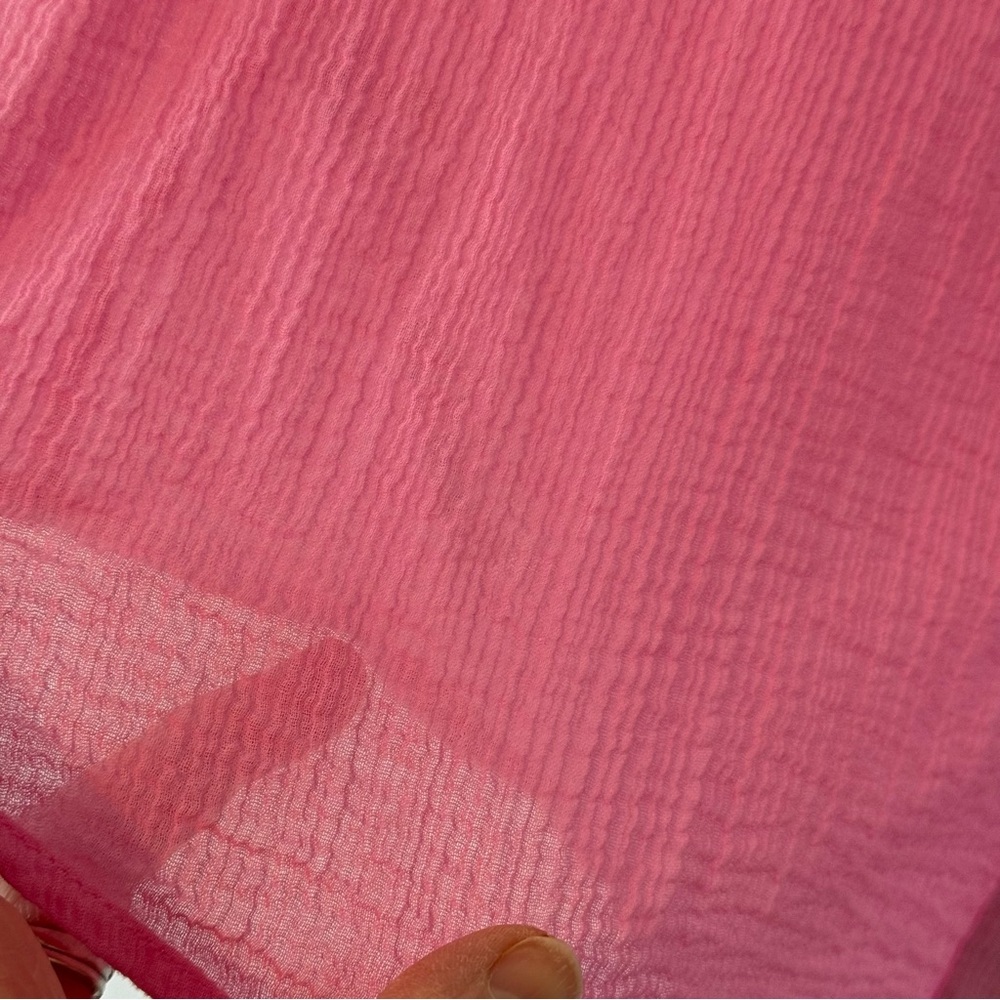 Tommy Bahama Pink Button Down Sleeveless Top 100% cotton - Picture 4 of 7